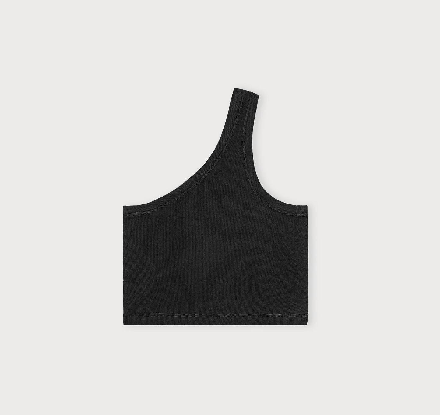 Core Rib One Shoulder Crop Top