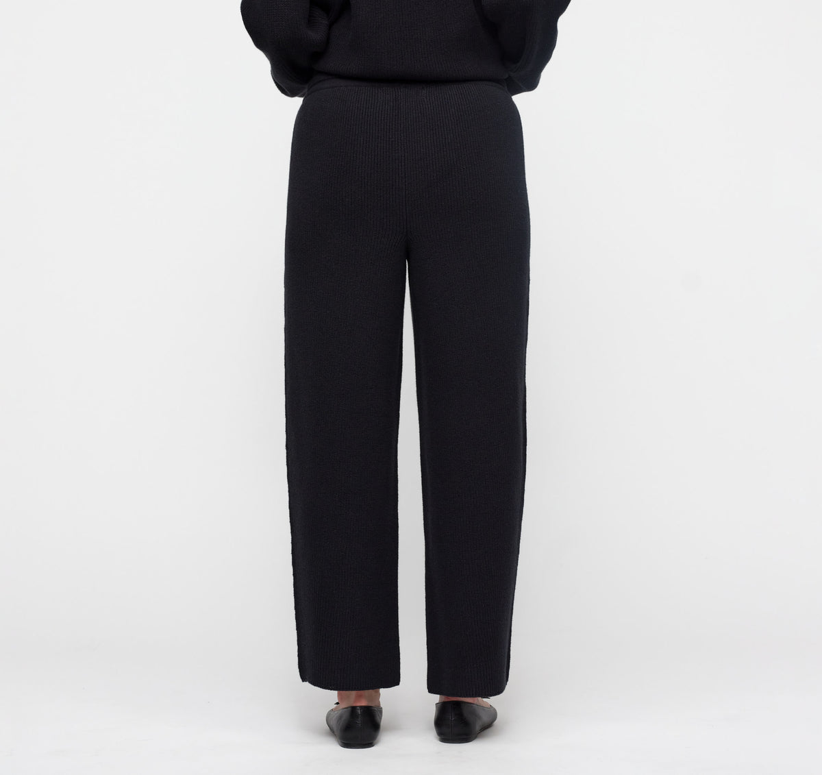 Soft Knit Barrel Leg Pants