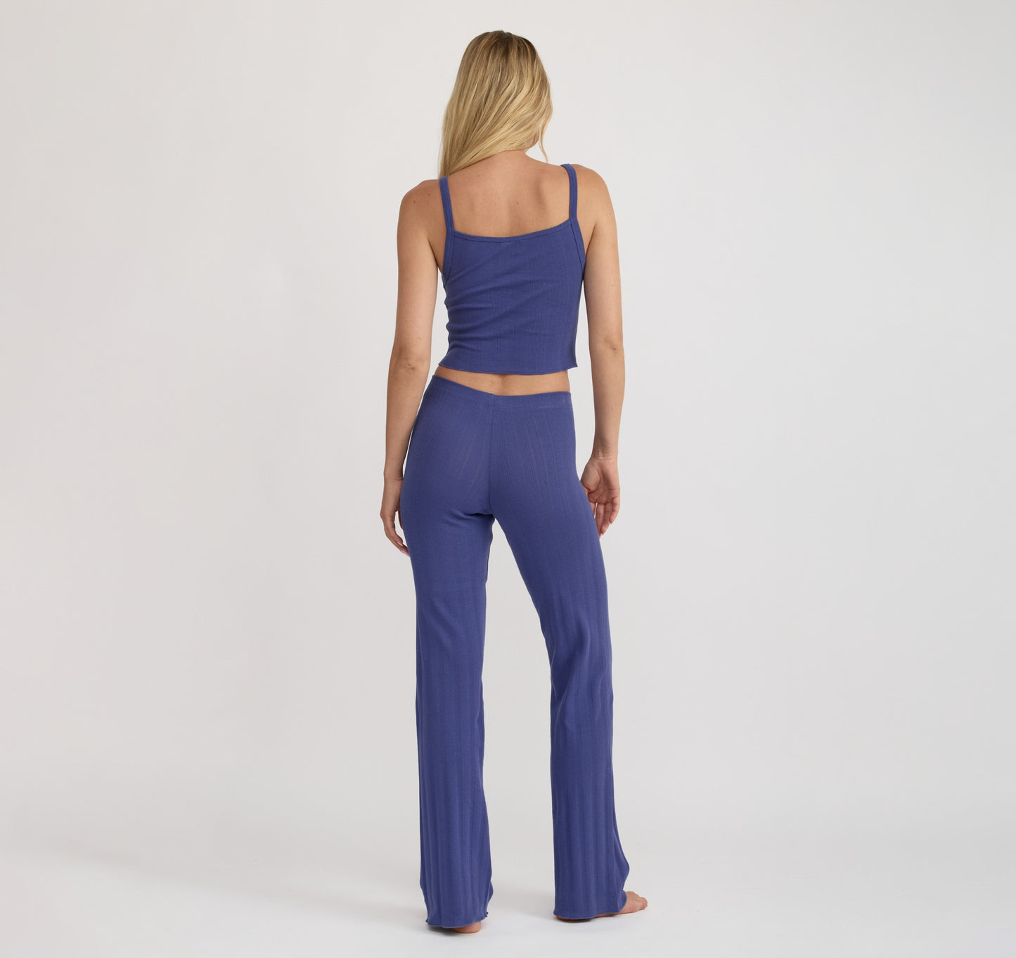 Pointelle Straight Leg Pants