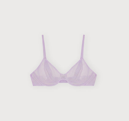 Mesh Unlined Demi Bra