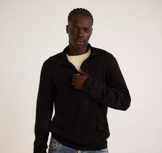 Soft Knit Half Zip Sweater