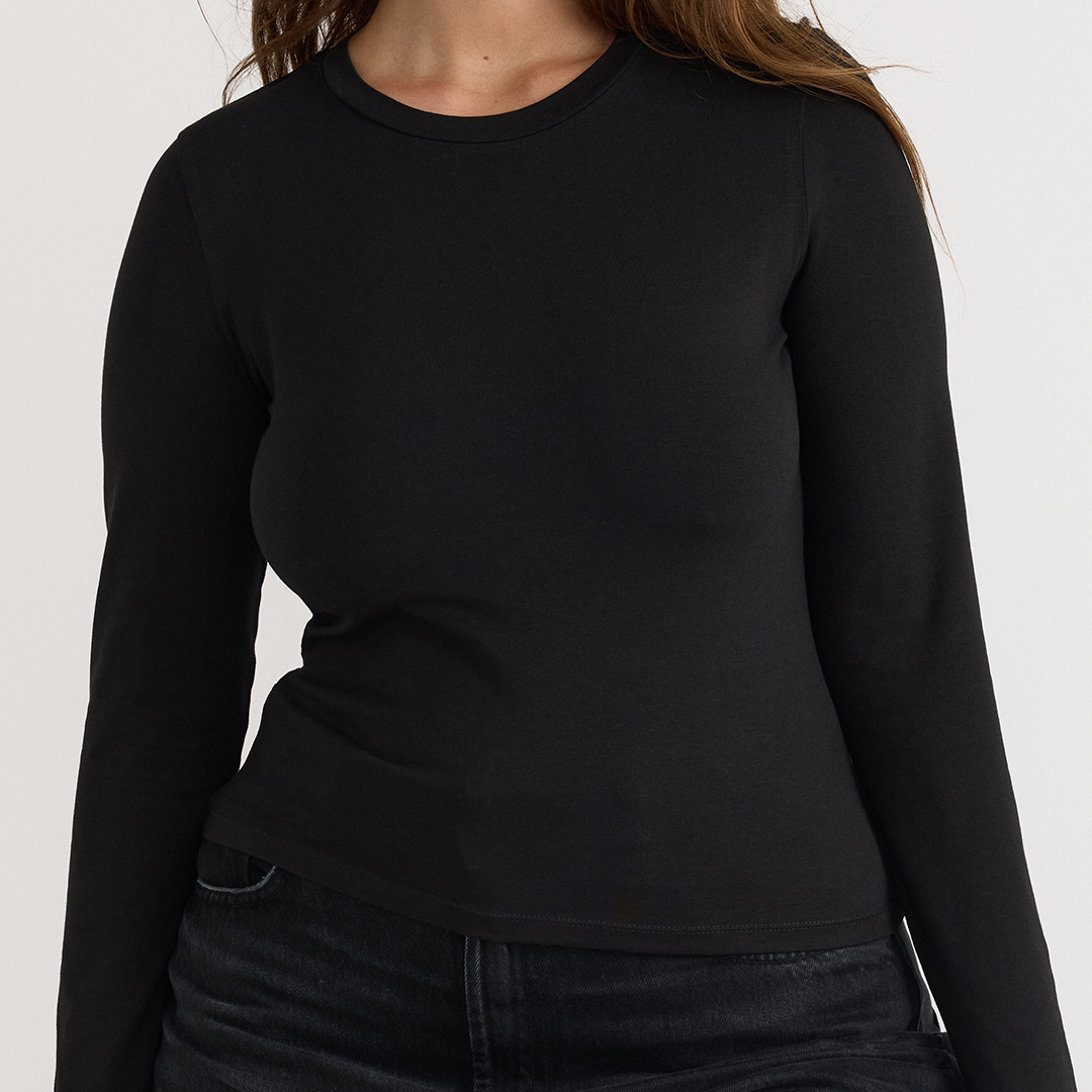 Simple Long Sleeve Tee(LADIES)