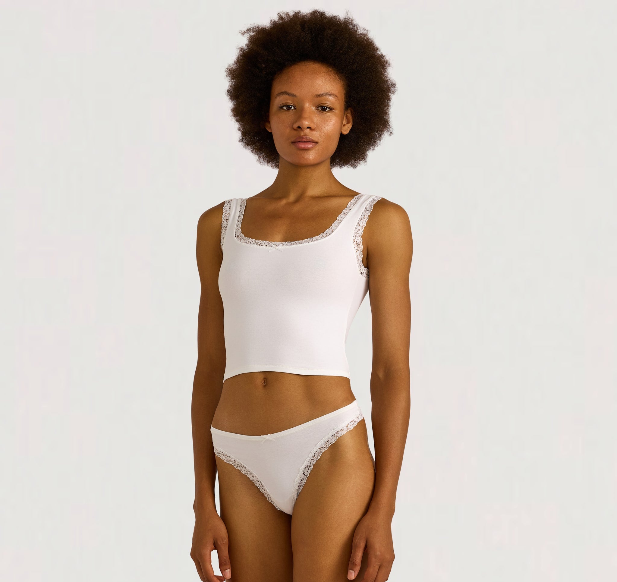 トップス GENNAKER ORGANIC COTTON TANK TOP Flex Lace Tank Top | Only $ 32 | Organic Basics