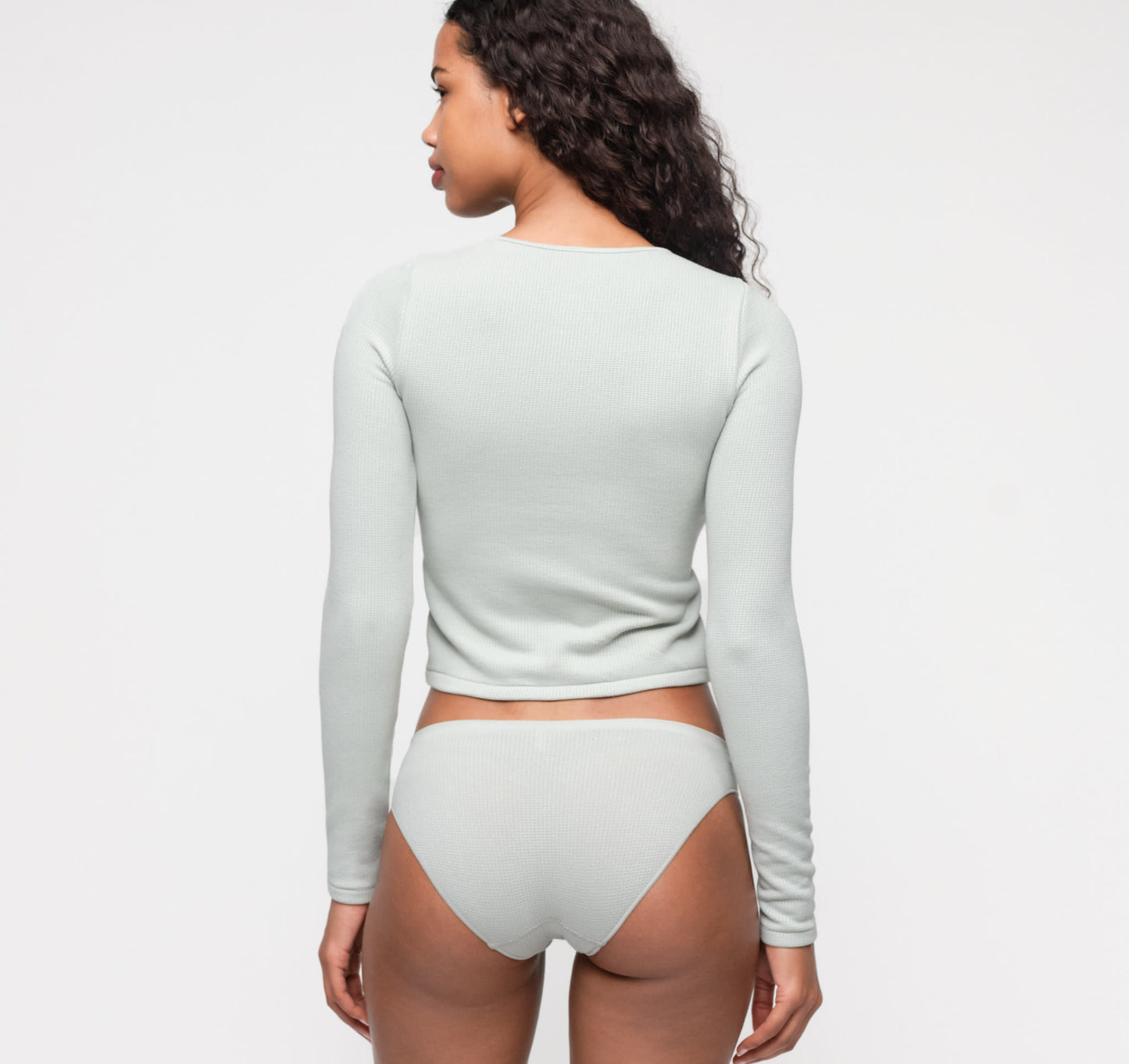 Seamless Waffle Cardigan