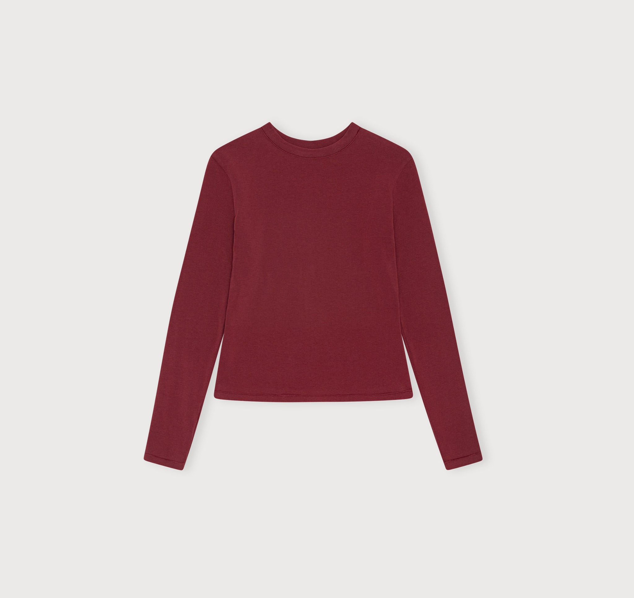 Flex Long Sleeve Tee - Cranberry | Only $44 | Organic Basics