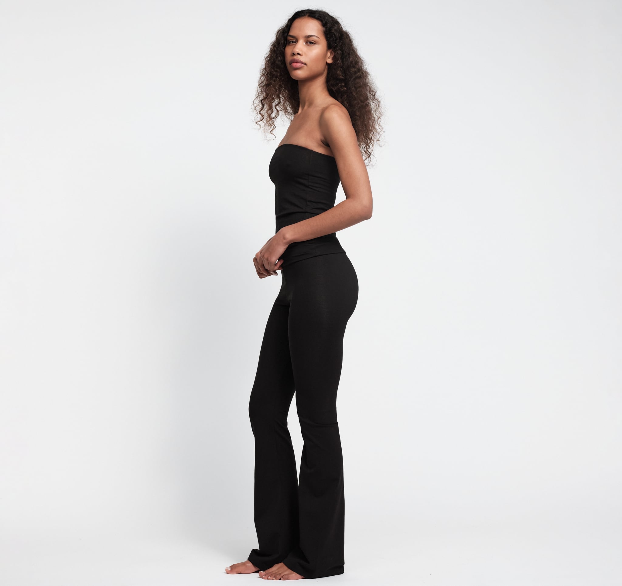 Core Foldover Pants - Black | Only $79 | Organic Basics