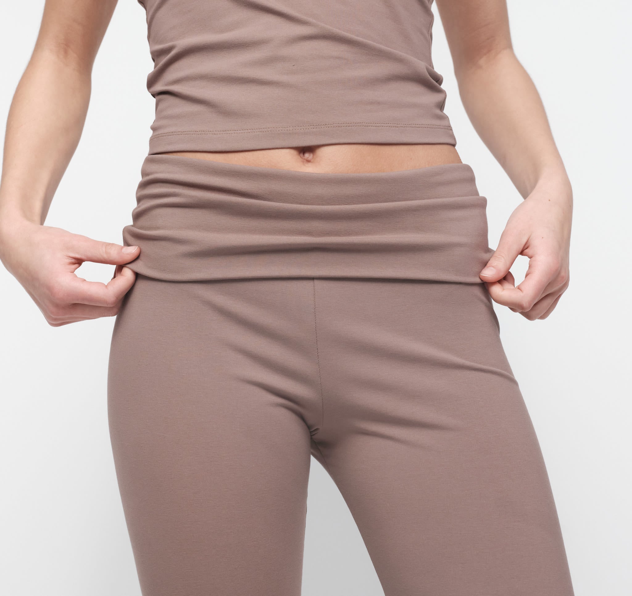 Core Foldover Pants - Clay | Only $79 | Organic Basics