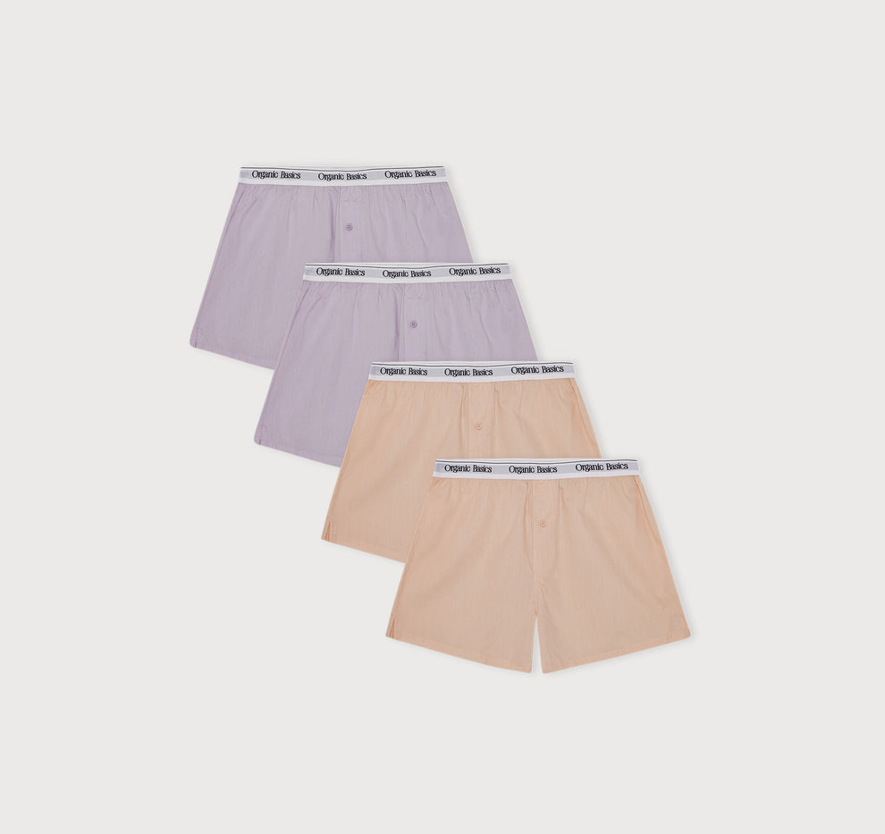 Easy Boxer Shorts 4-Pack | Only $ 71 | Organic Basics