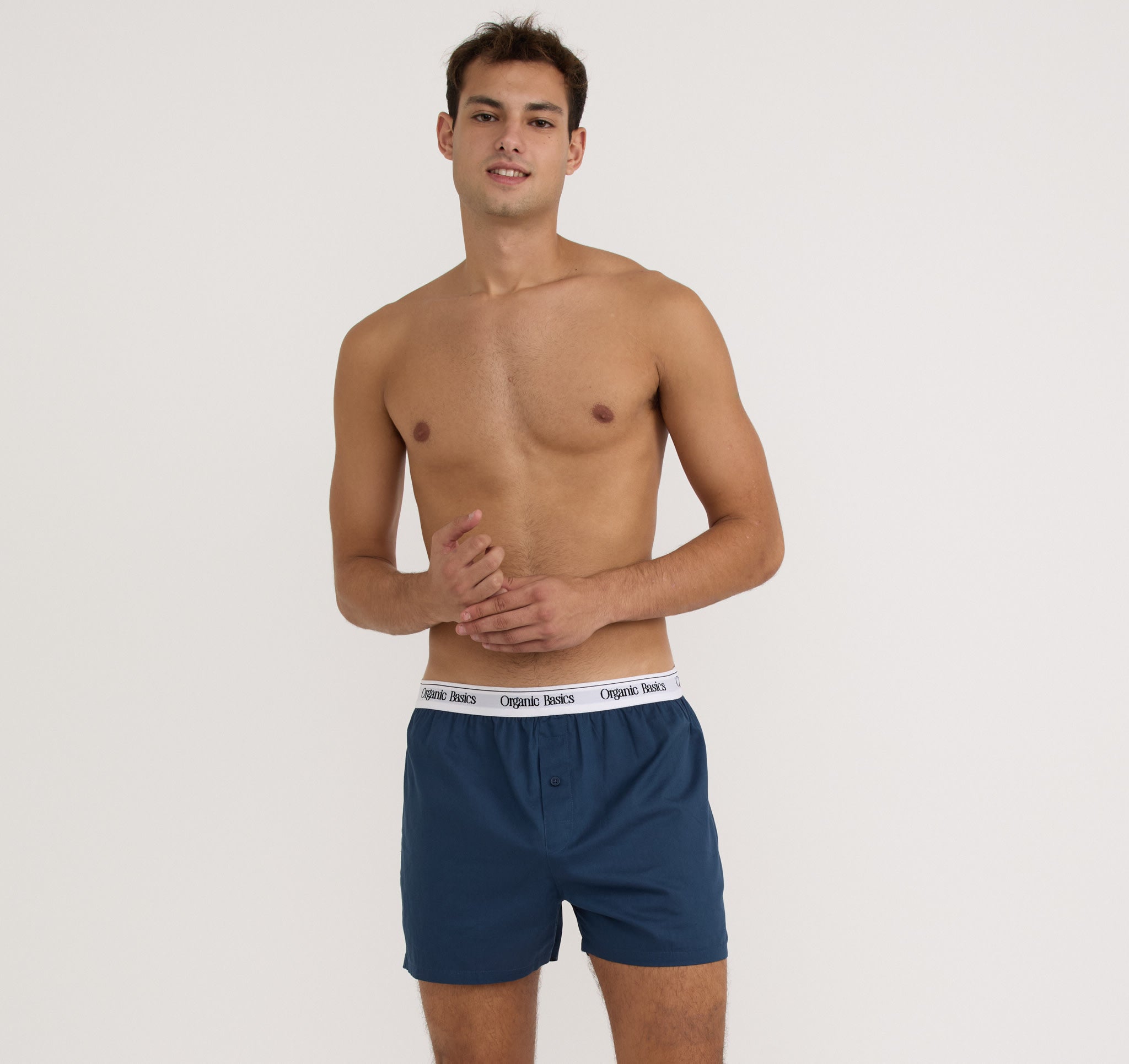 Easy Boxer Shorts 6-Pack - Midnight Blue / Sandstone | Organic Basics