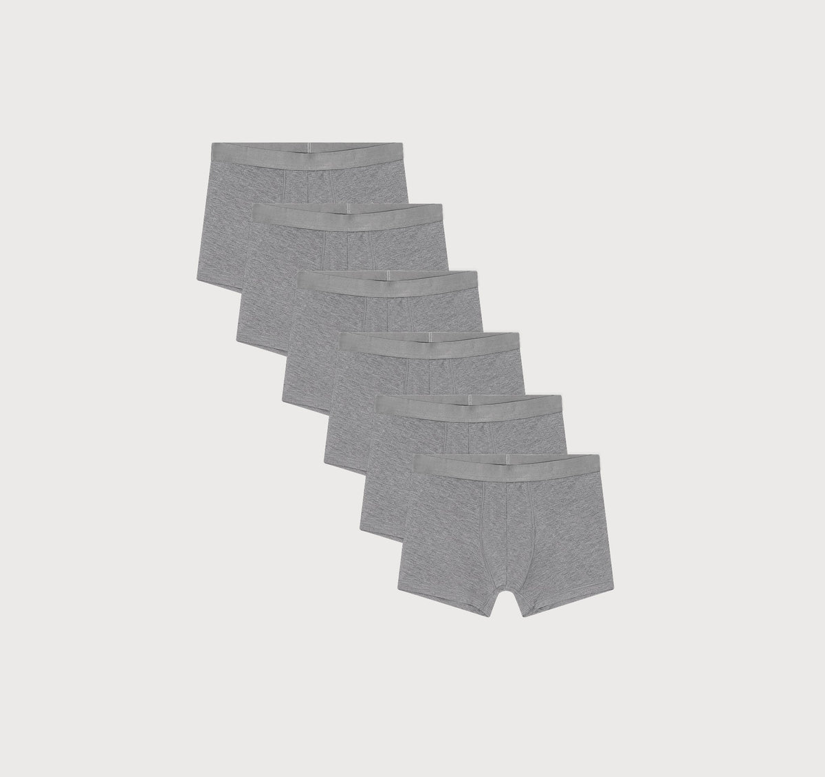 Premium Trunks 6-Pack - Grey Melange / Grey Melange / Grey Melange