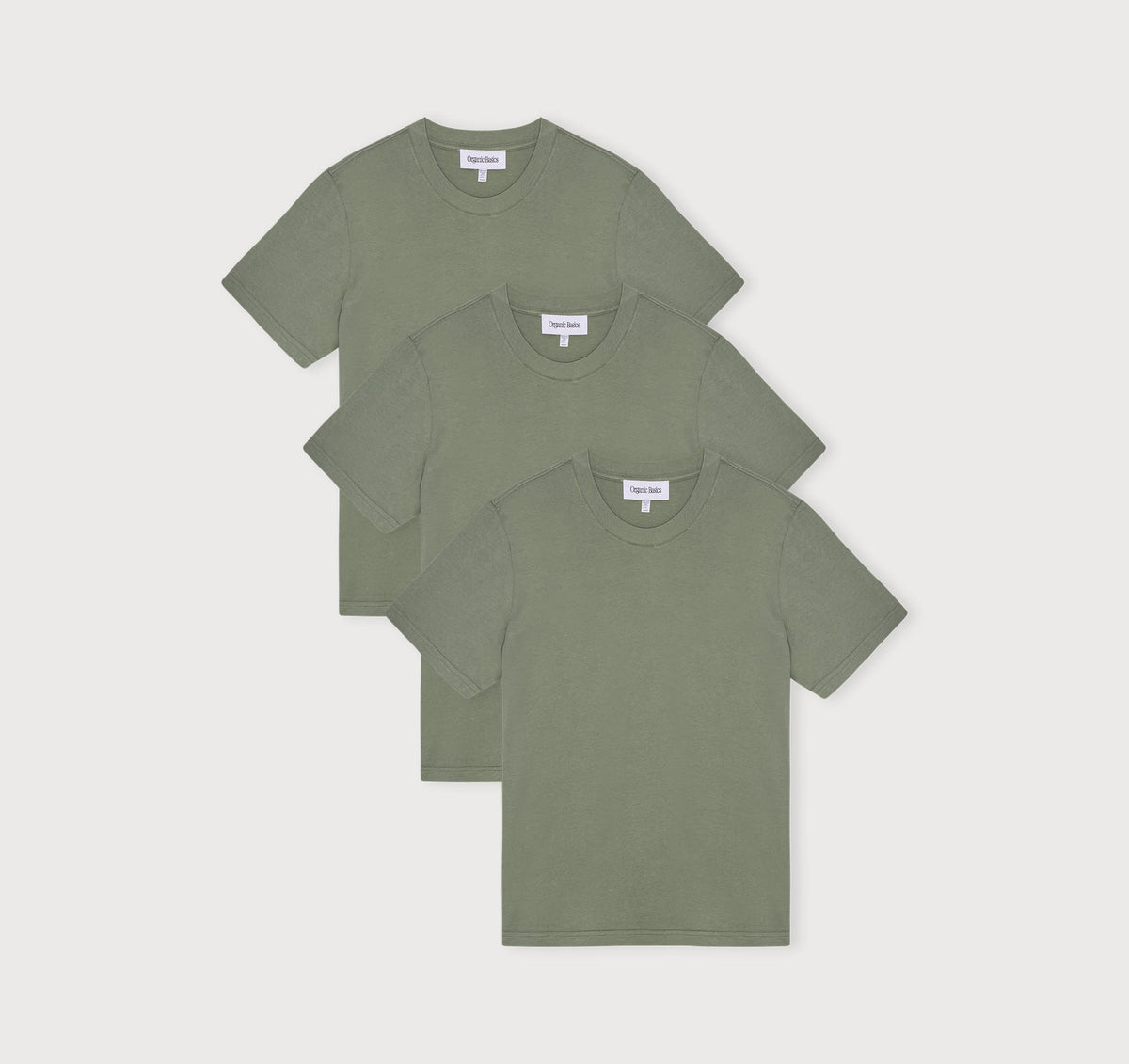 True Boxy Fit Tee 3-Pack - Seaweed – organic cotton