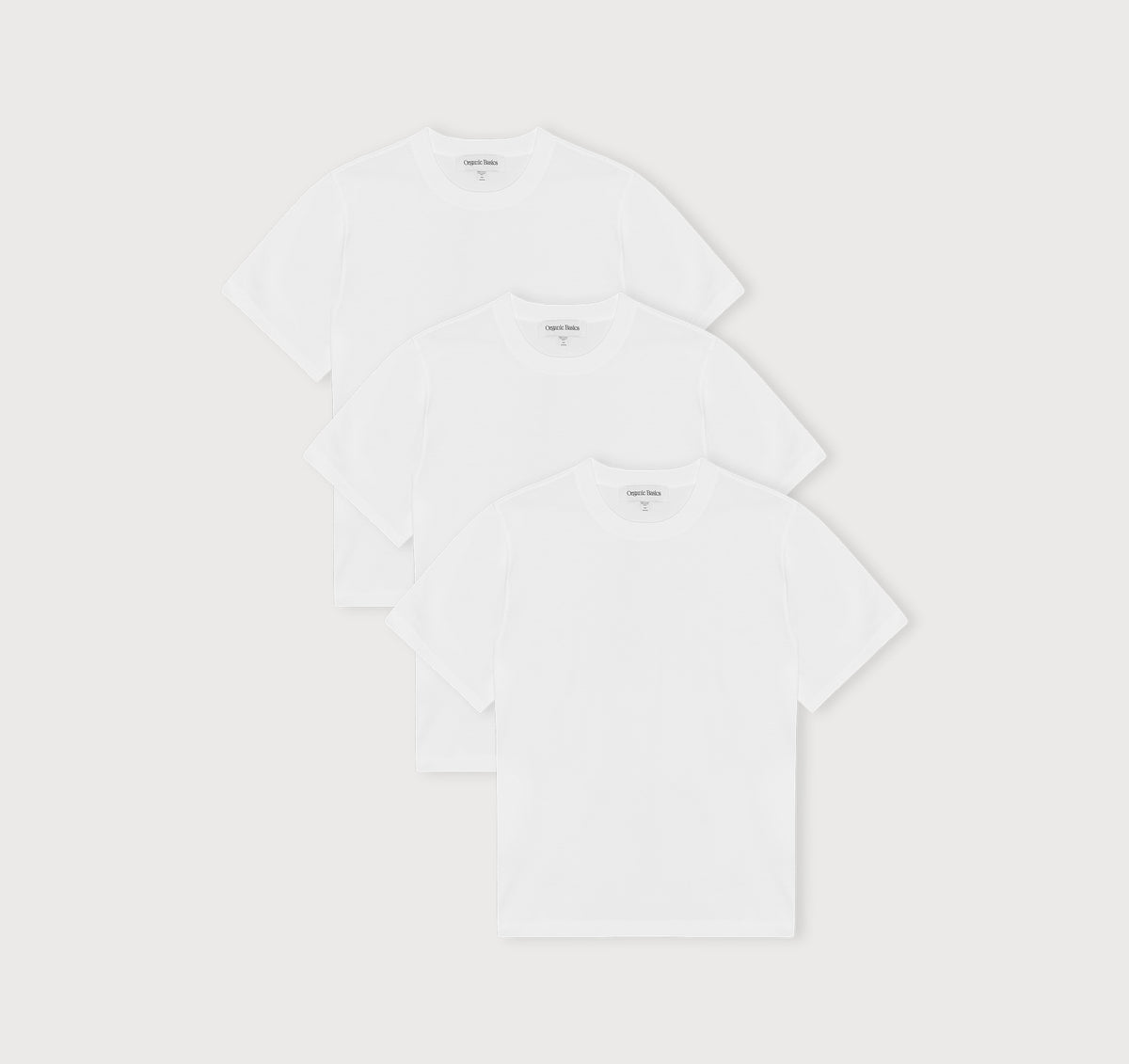 True Heavy Boxy Fit Tee 3-Pack - White – organic cotton