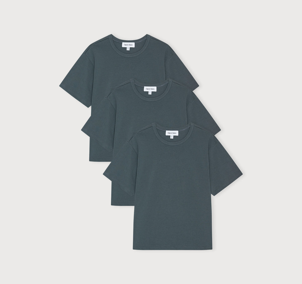 True Extra Heavy Boxy Tee 3-Pack - Thunder – organic cotton
