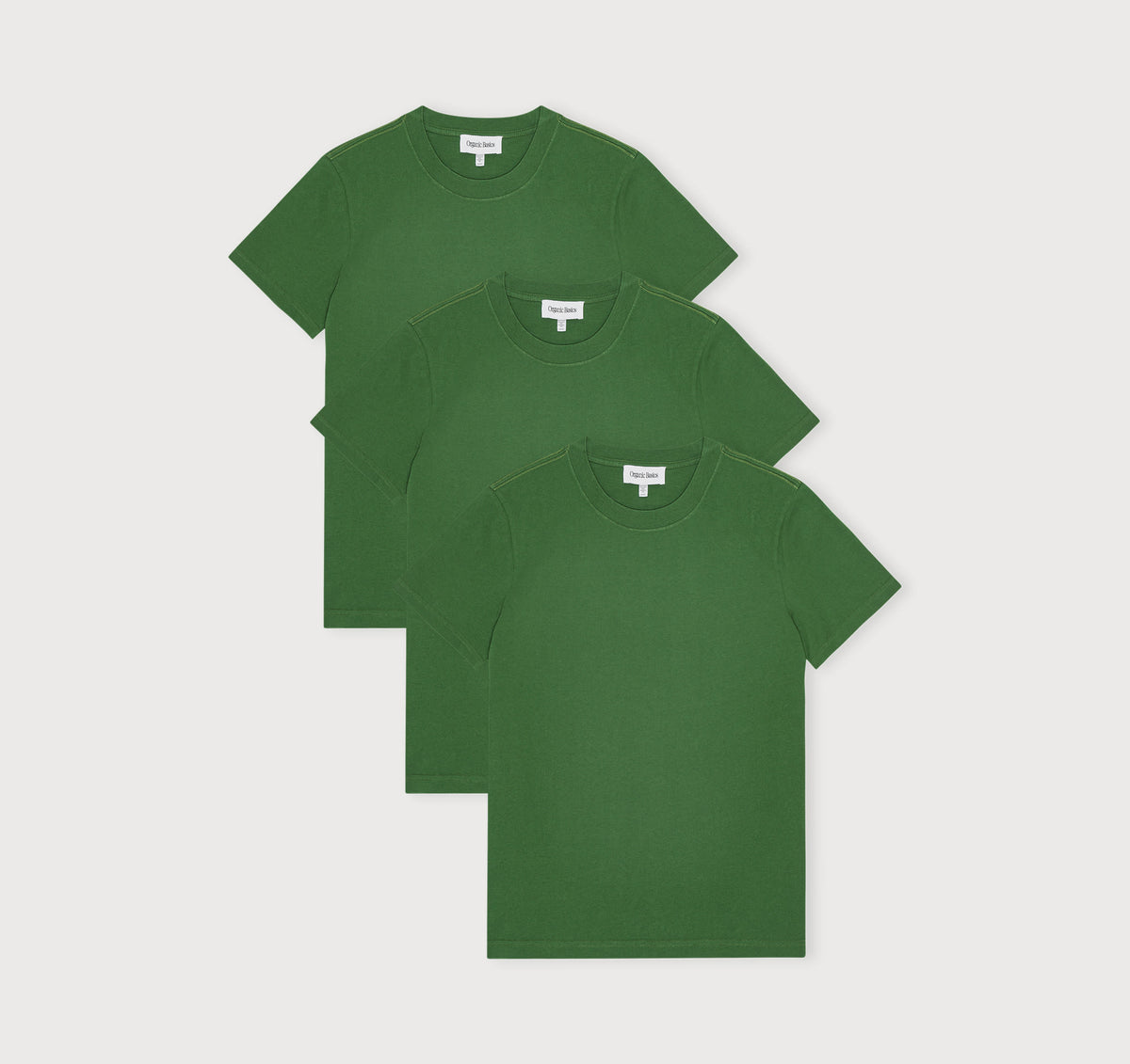 True Heavy Boxy Fit Tee 3-Pack - Evergreen – organic cotton