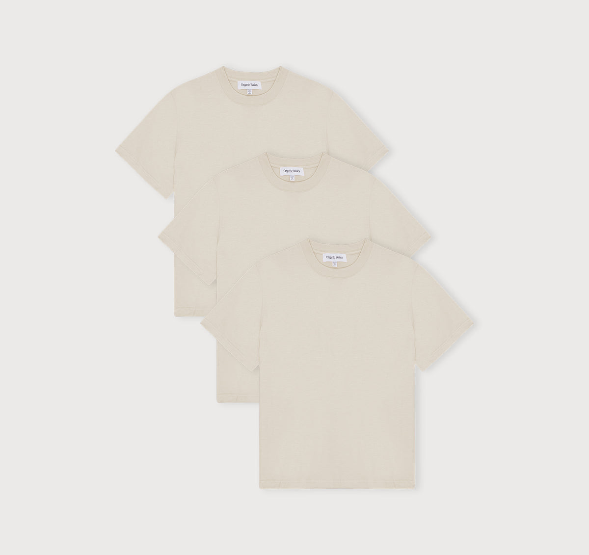 True Heavy Boxy Fit Tee 3-Pack - Sandstone – organic cotton