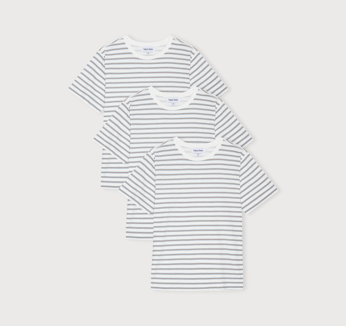 True Heavy Boxy Fit Tee 3-Pack - Steamy Stripe – organic cotton