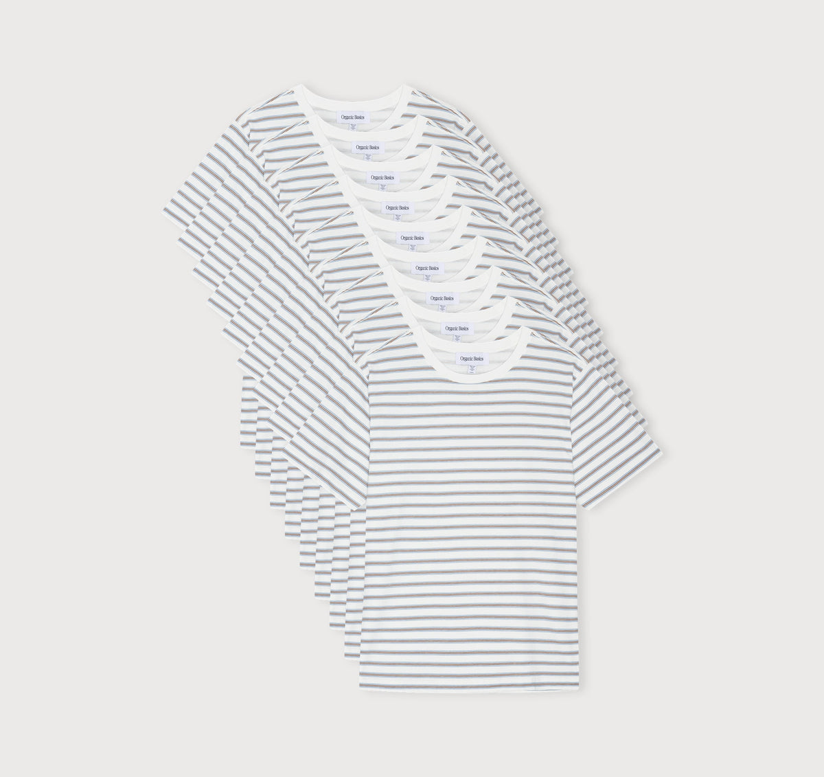 True Heavy Boxy Fit Tee 9-Pack - Steamy Stripe – organic cotton