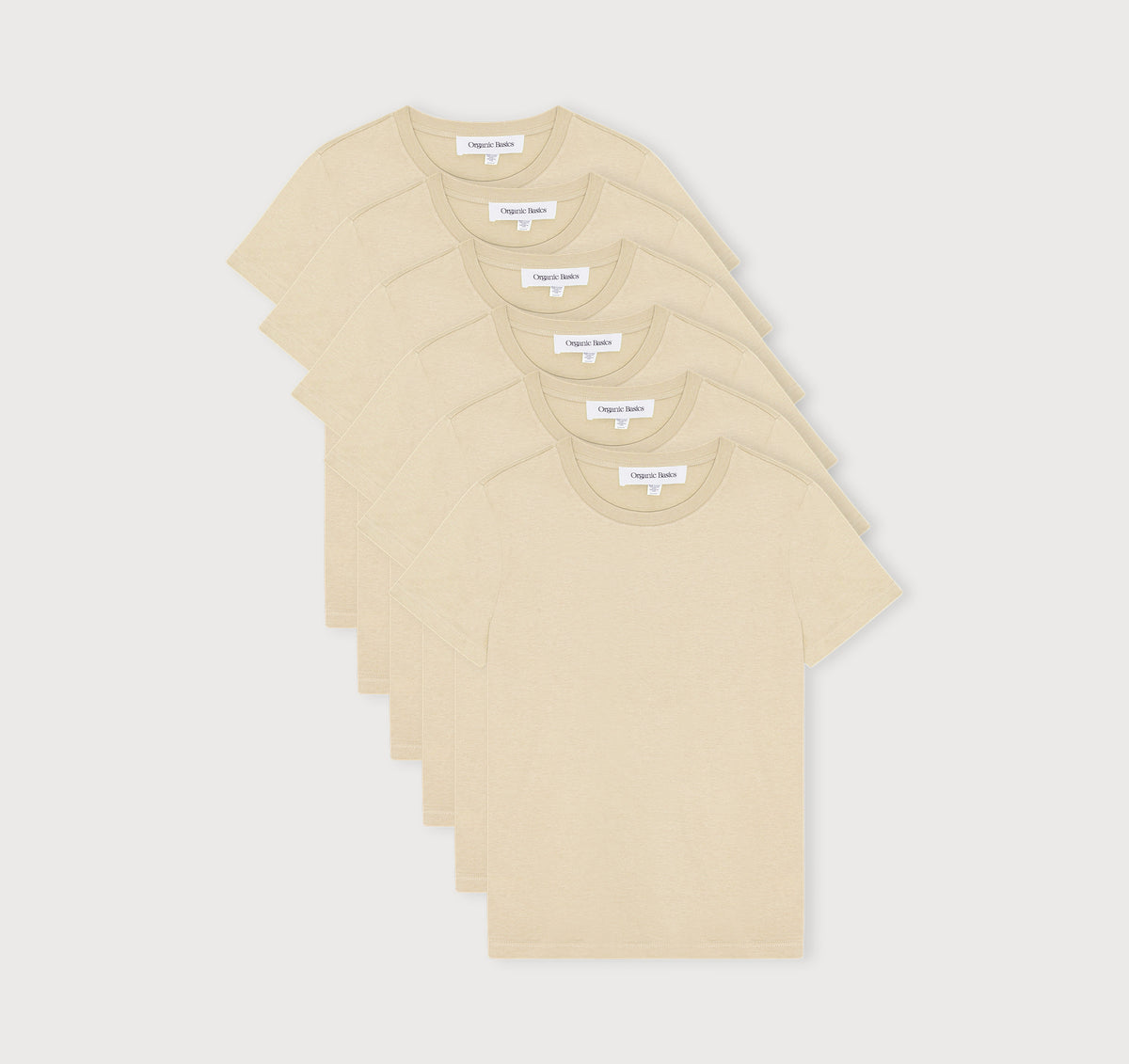 True Heavy Regular Fit Tee 6-Pack - Sandstone – organic cotton