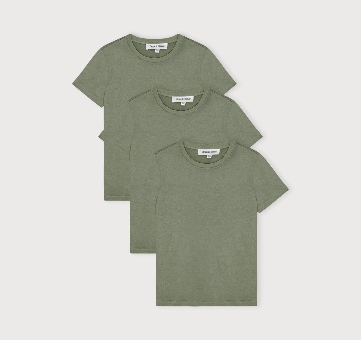 True Regular Fit Tee 3-Pack - Seaweed – organic cotton