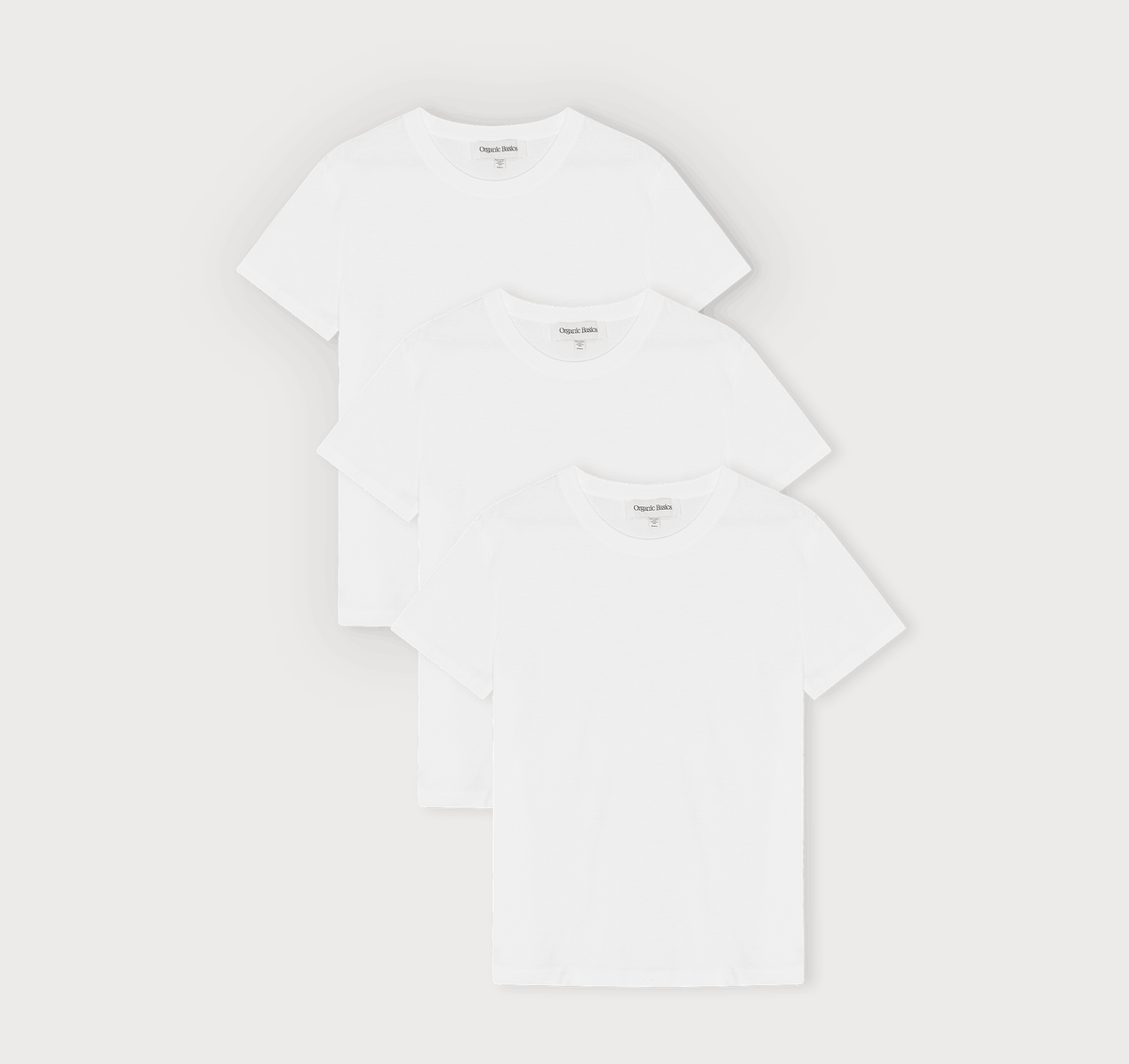 True Regular Fit Tee 3-Pack - White – organic cotton