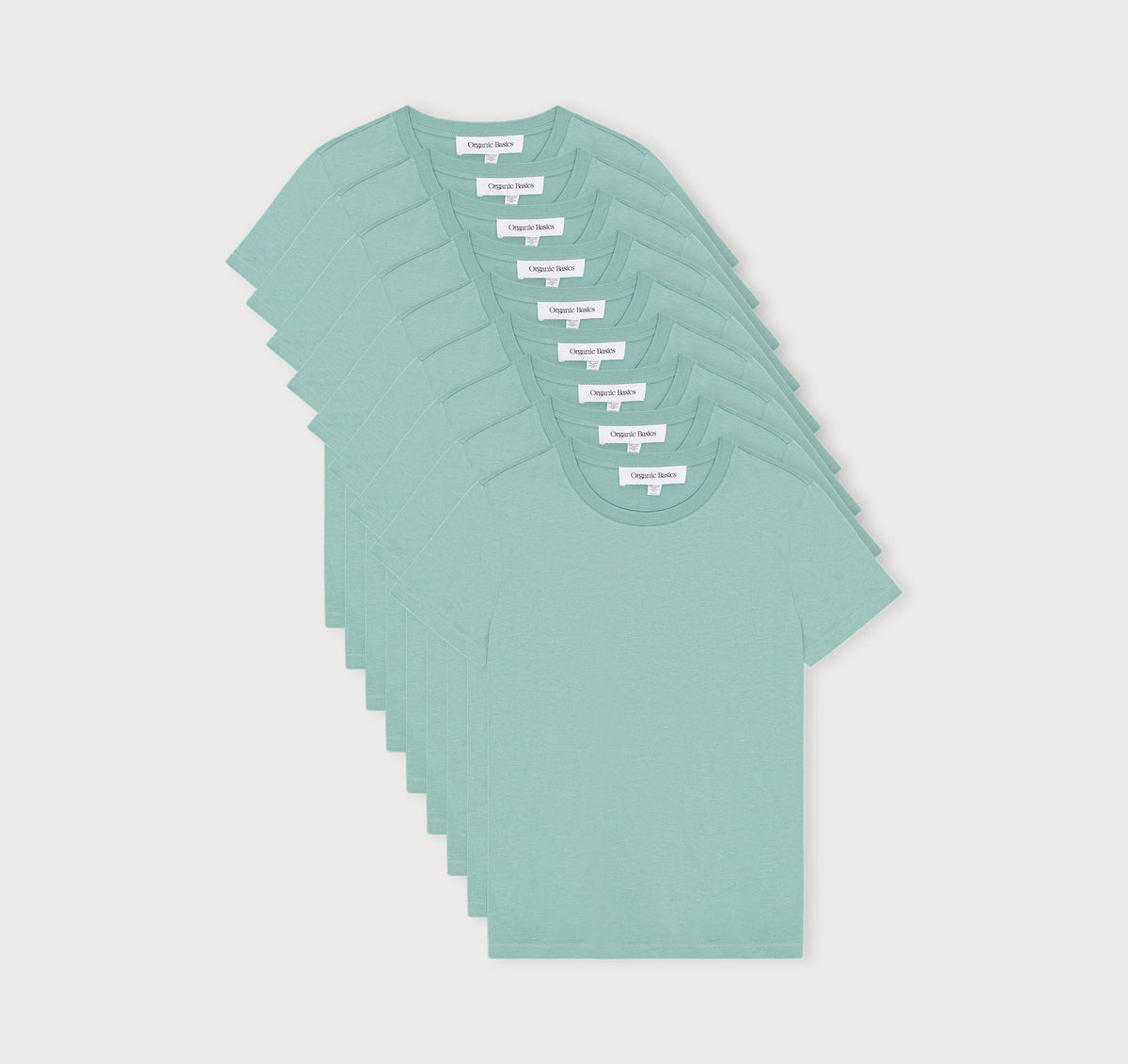 True Regular Fit Tee 9-Pack - Eucalyptus – organic cotton