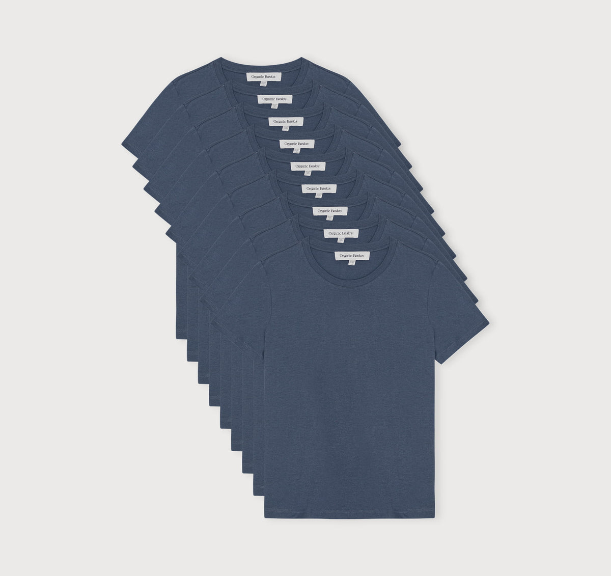 True Regular Fit Tee 9-Pack - Stone Blue – organic cotton