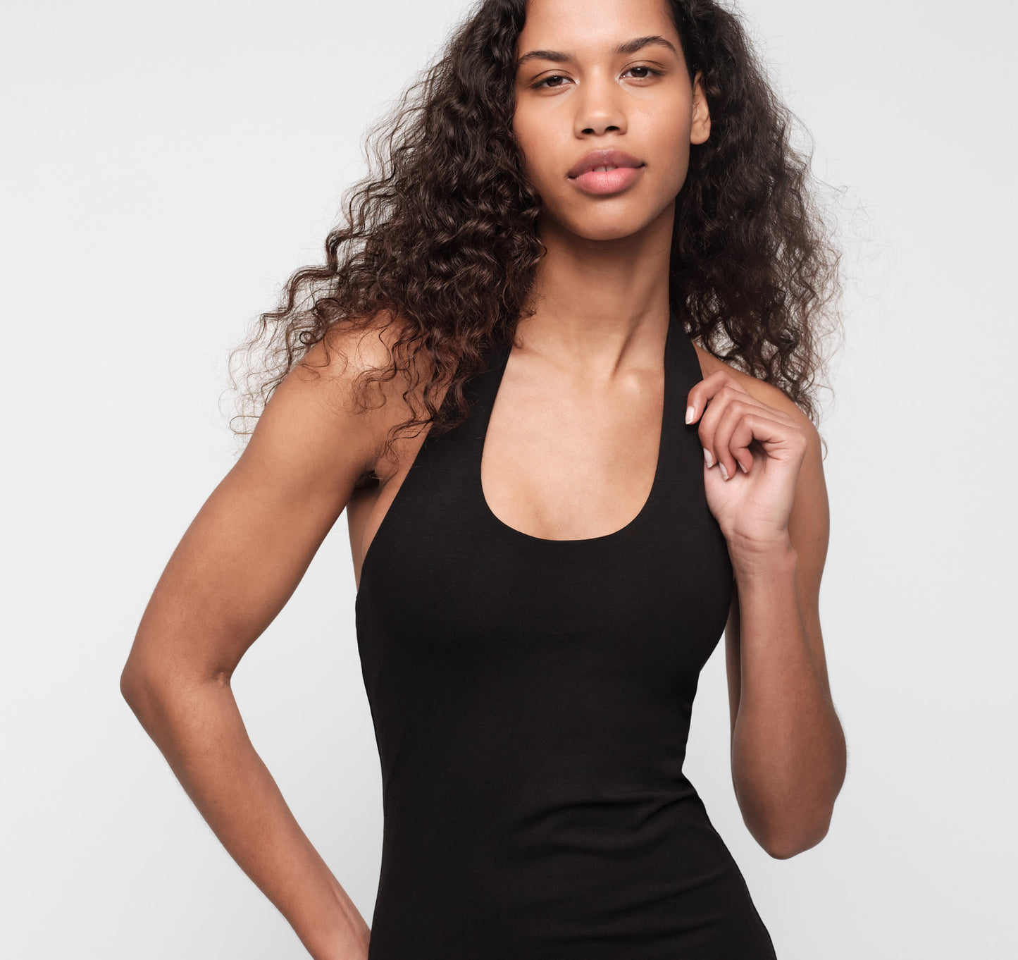 Core Halter Mini Dress Black XXL