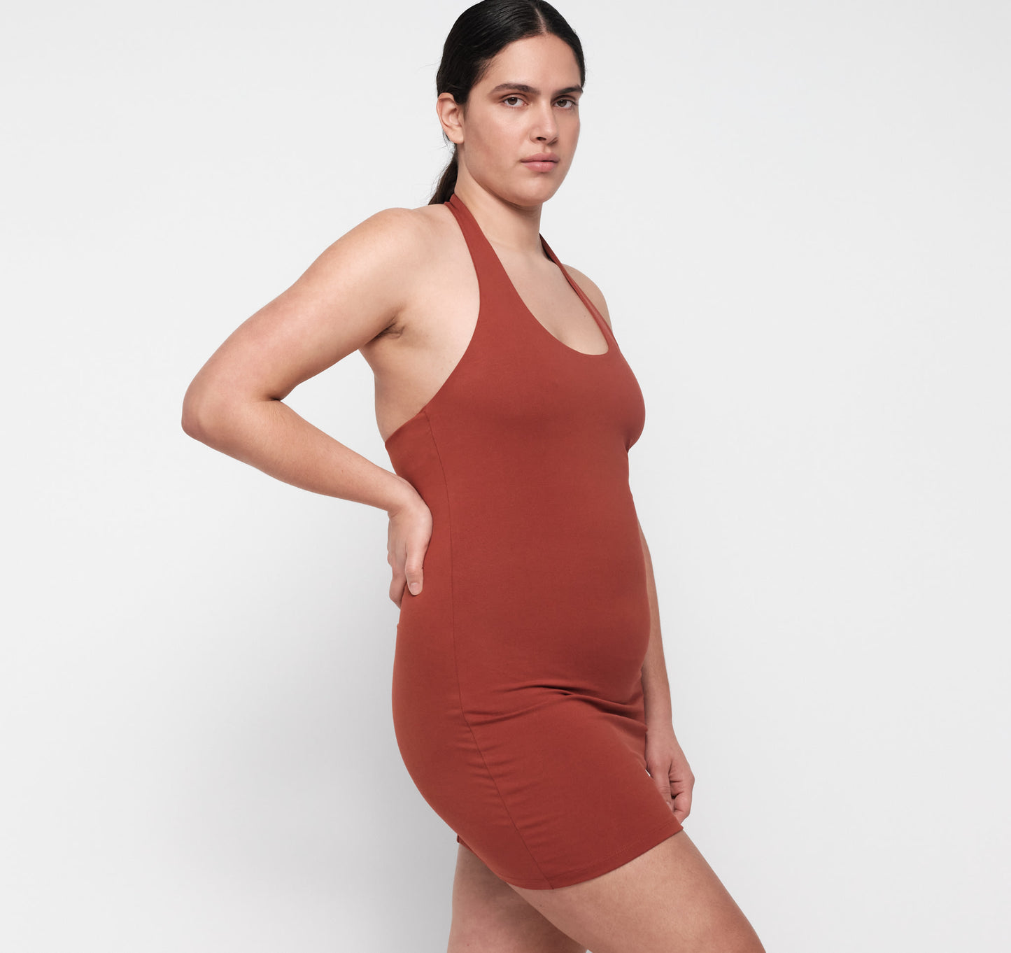 Core Halter Mini Dress Rust XXL Core Halter Mini Dress Rust XXL