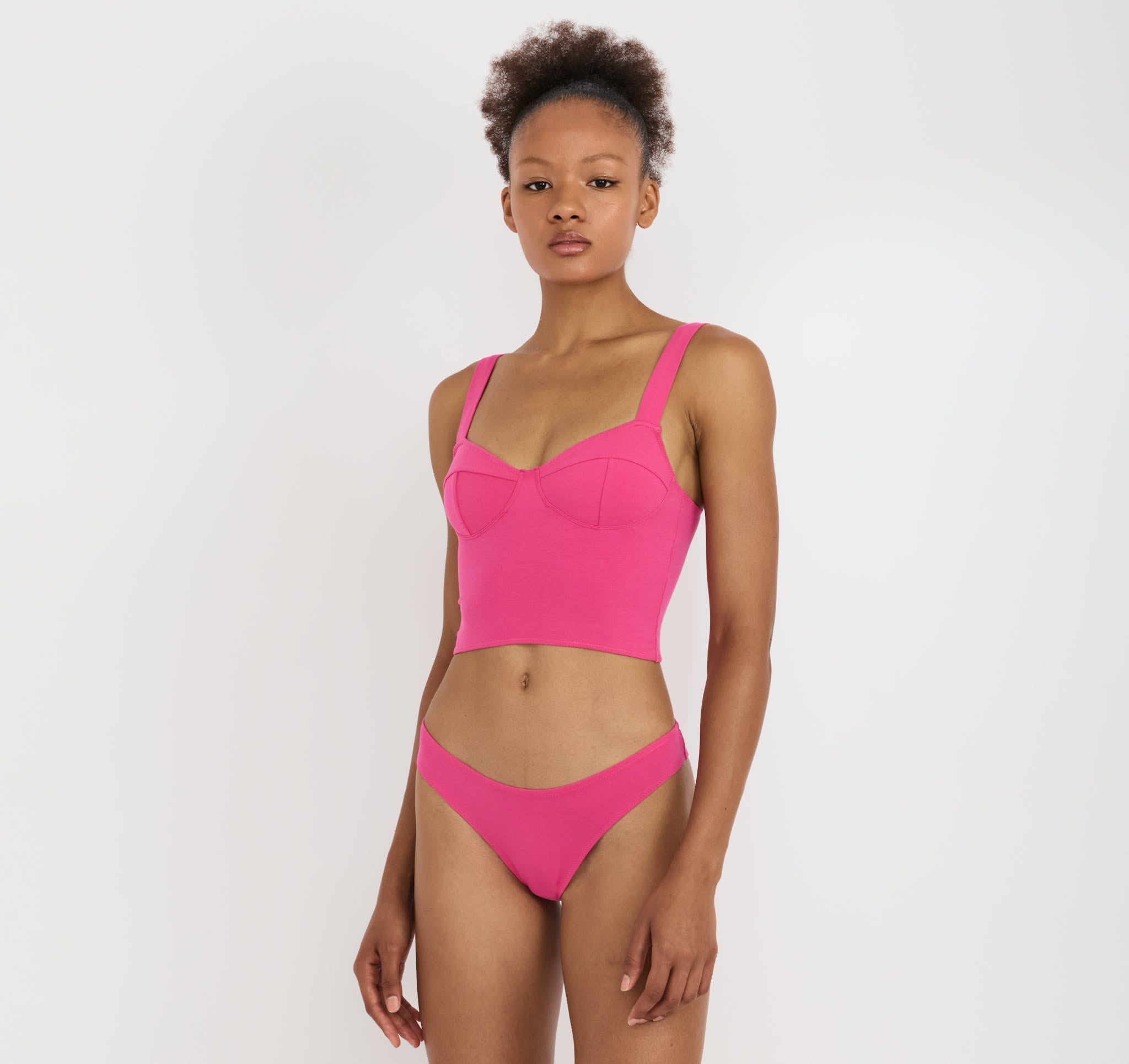 Core Icon Corset Top - Raspberry | Only $30 | Organic Basics