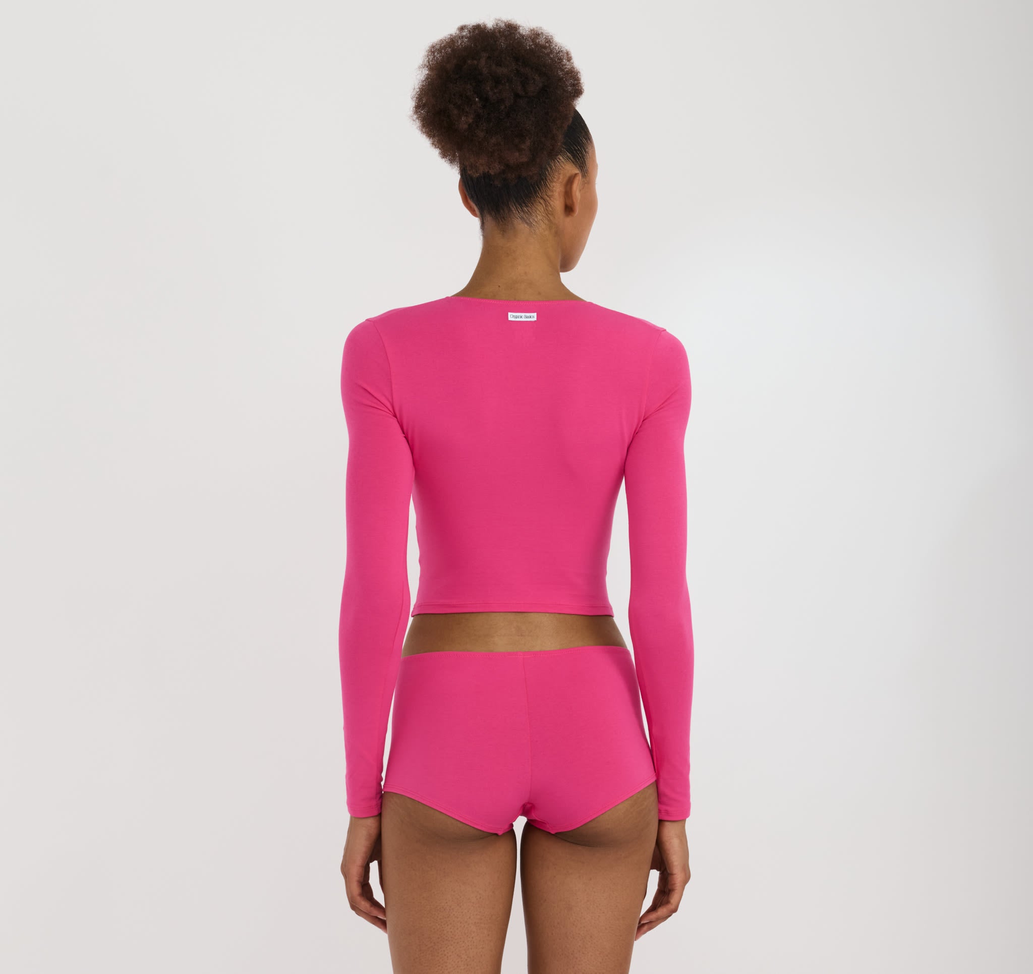 Core Icon Bustier Top - Raspberry | Only $42 | Organic Basics