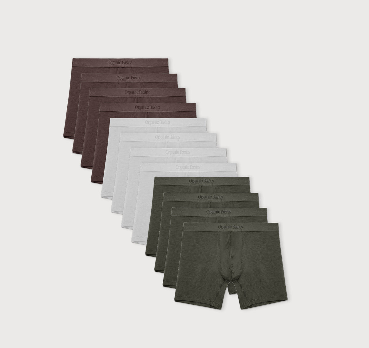 Premium Boxer Briefs 12-pack - Grunge / Hazy / Truffle