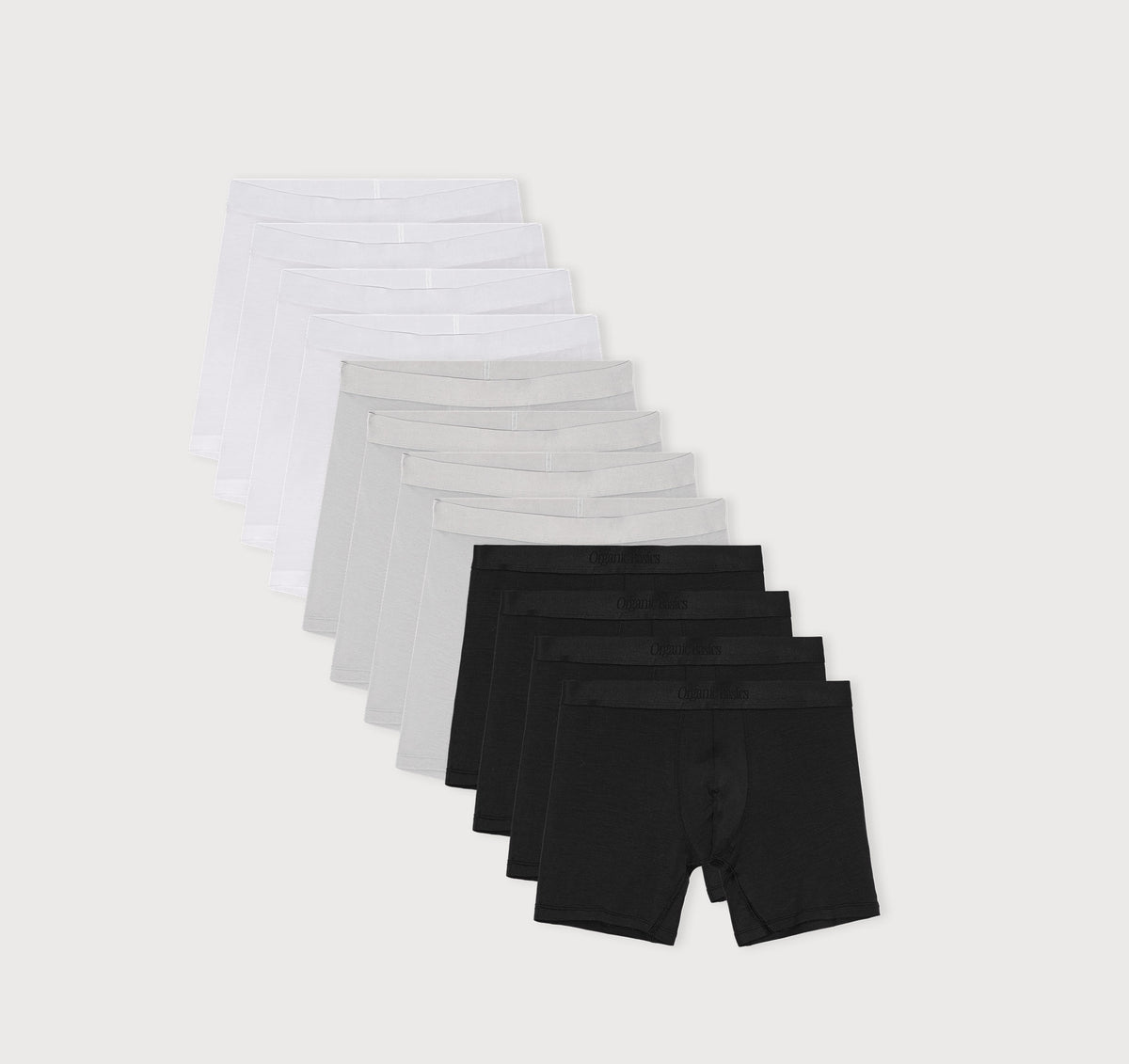 Premium Boxer Briefs 12-pack - White / Hazy / Black