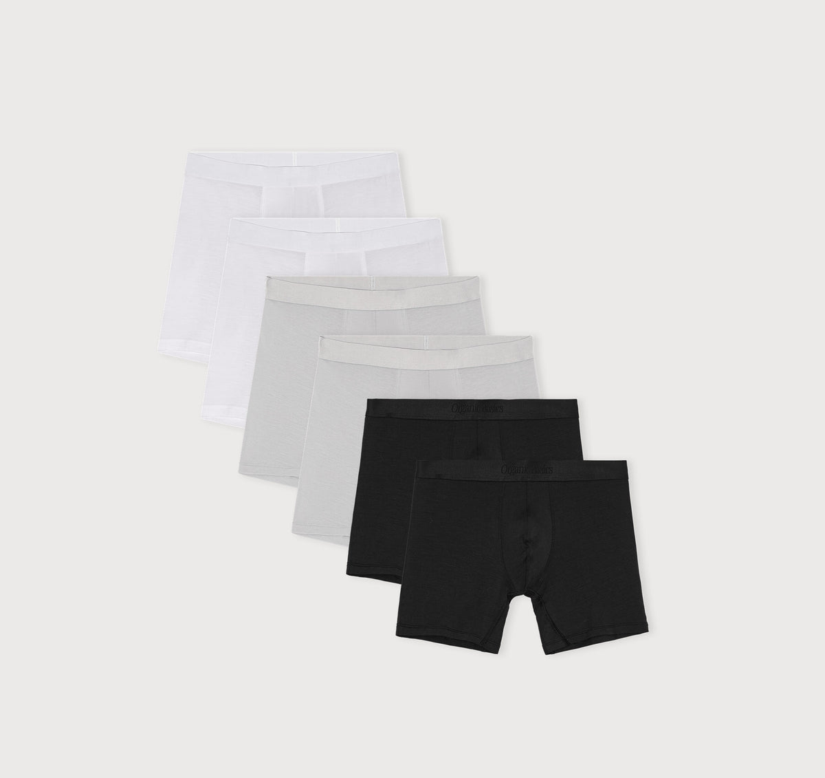 Premium Boxer Briefs 6-pack - White / Hazy / Black
