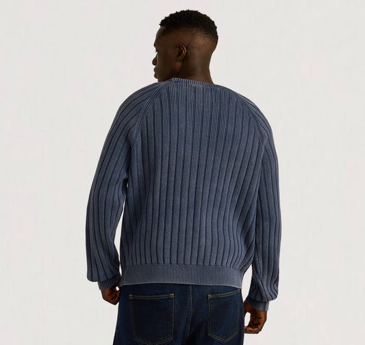 Soft Knit Rib Raglan Sweater