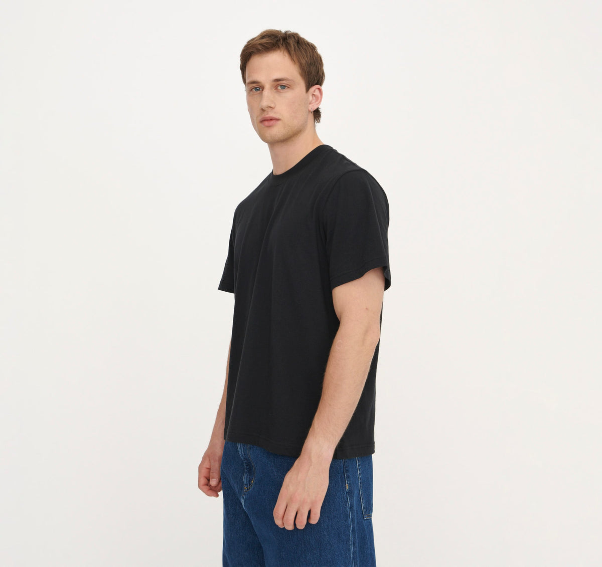 True Boxy Fit Tee 6-Pack - Black – organic cotton – view 3