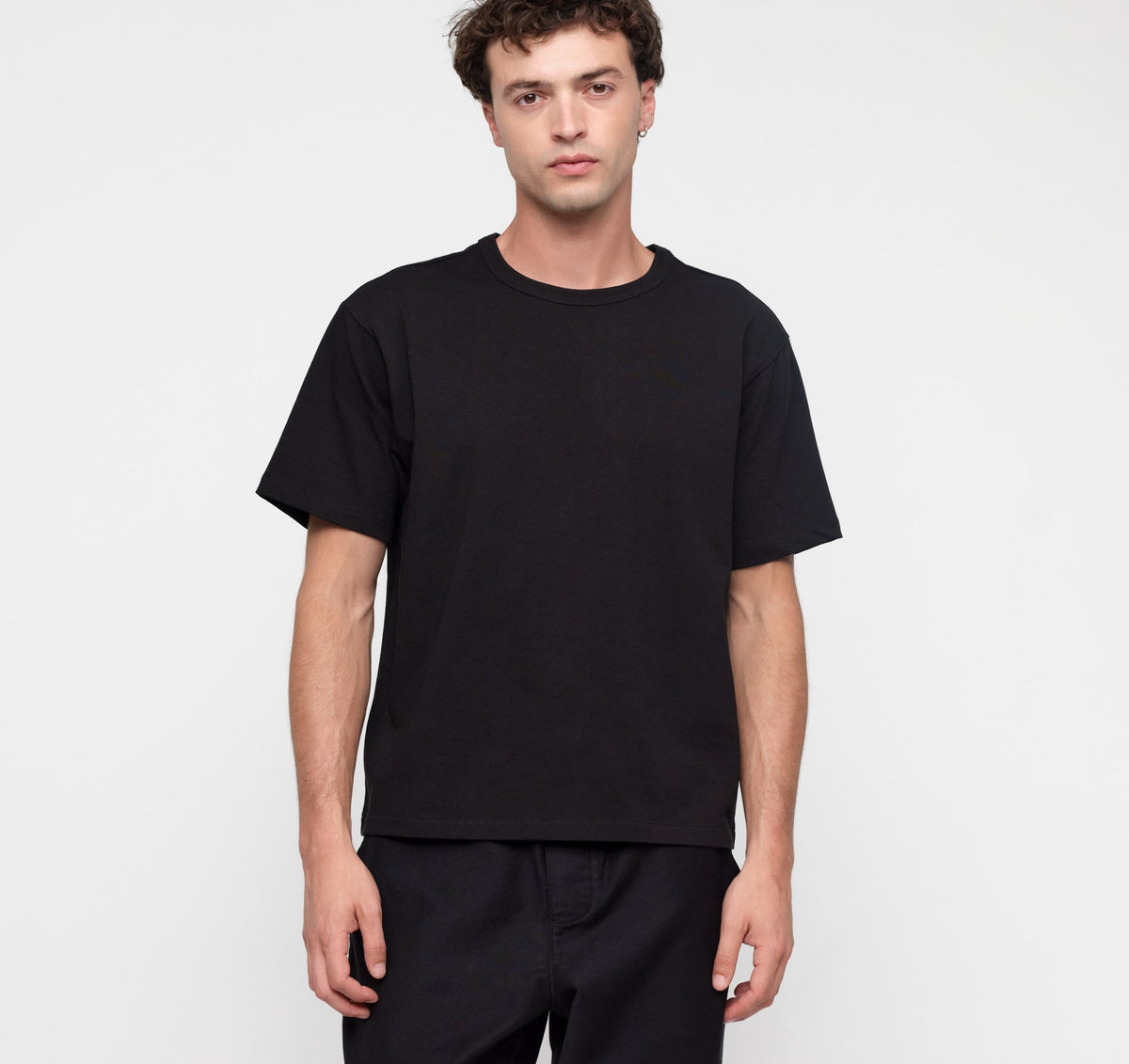 True Extra Heavy Boxy Tee 9-Pack - Black – organic cotton – view 2