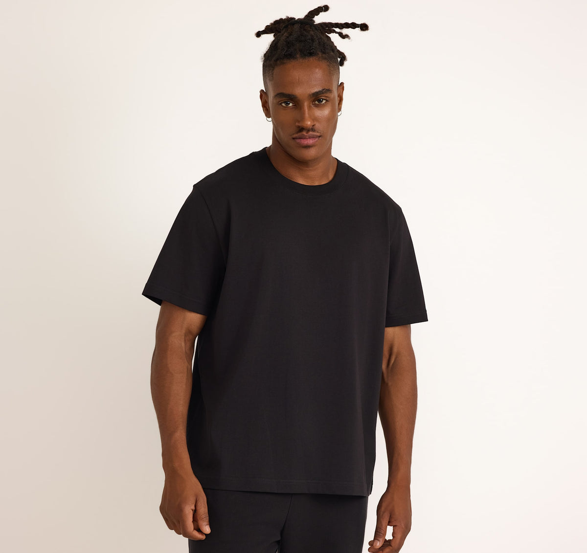 True Heavy Boxy Fit Tee 6-Pack - Black – organic cotton – view 2