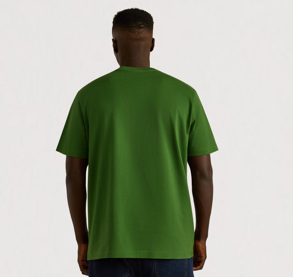 True Heavy Boxy Fit Tee 9-Pack - Evergreen – organic cotton – view 3