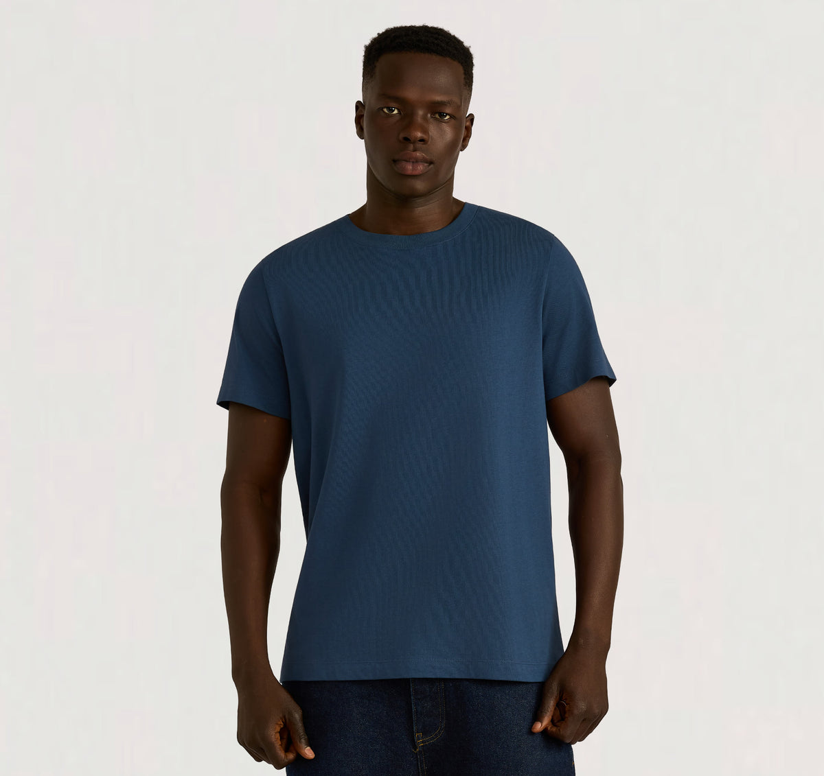 True Heavy Boxy Fit Tee 6-Pack - Midnight Blue – organic cotton – view 2