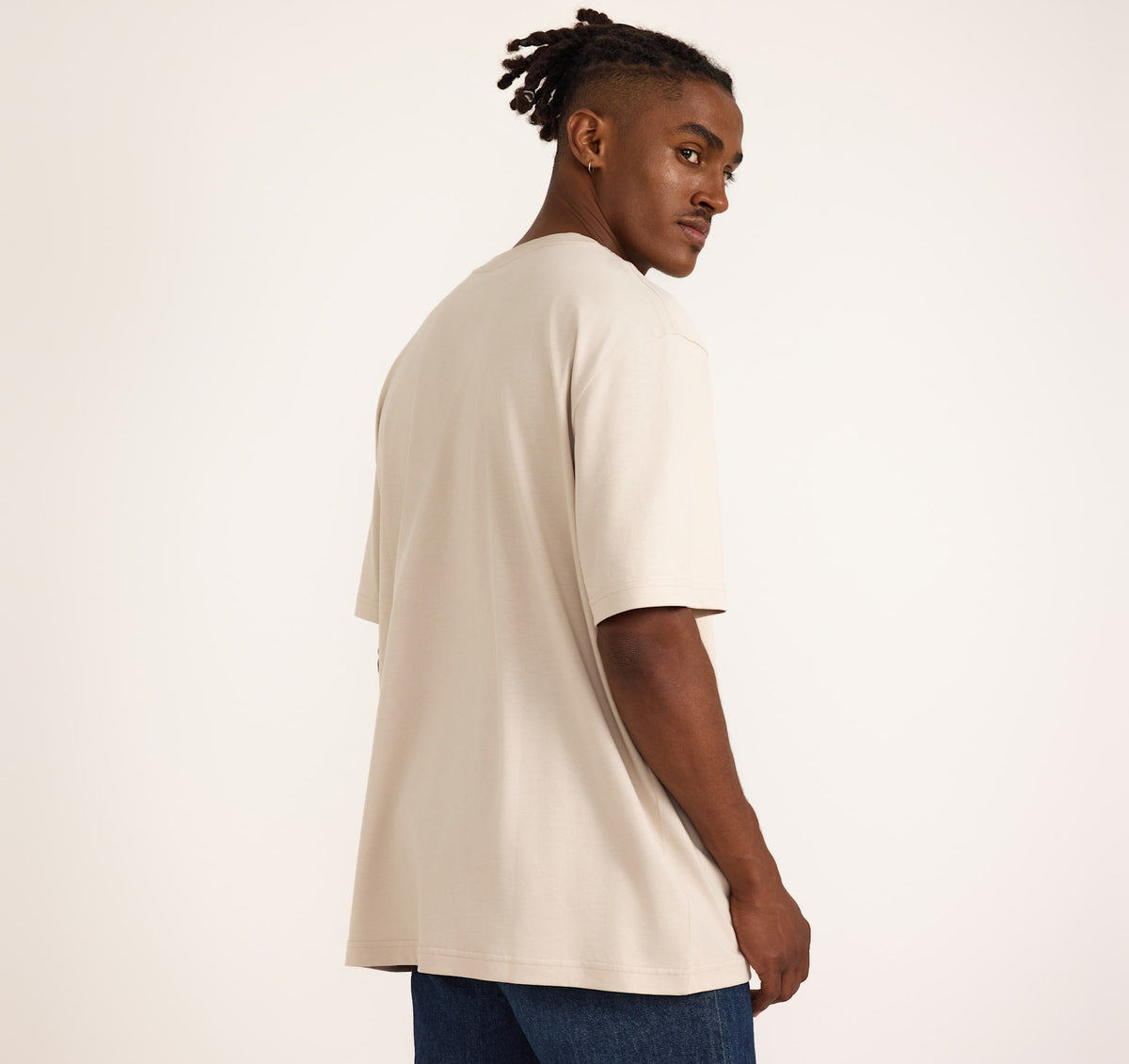 True Heavy Boxy Fit Tee 6-Pack - Sandstone – organic cotton – view 3