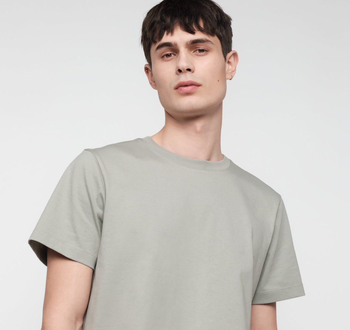 True Heavy Regular Fit Tee 3-Pack - Sage – organic cotton – view 2