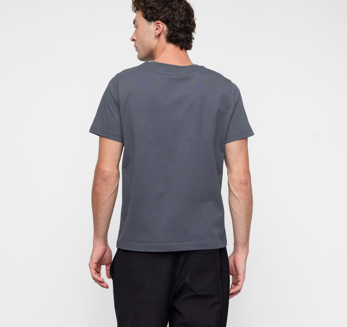 True Heavy Regular Fit Tee 3-Pack - Thunder – organic cotton – view 4