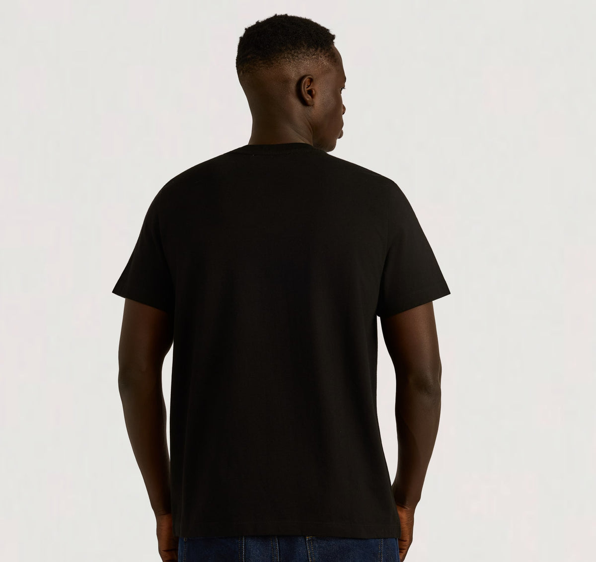 True Heavy Regular Fit Tee 3-Pack - Black – organic cotton – view 4