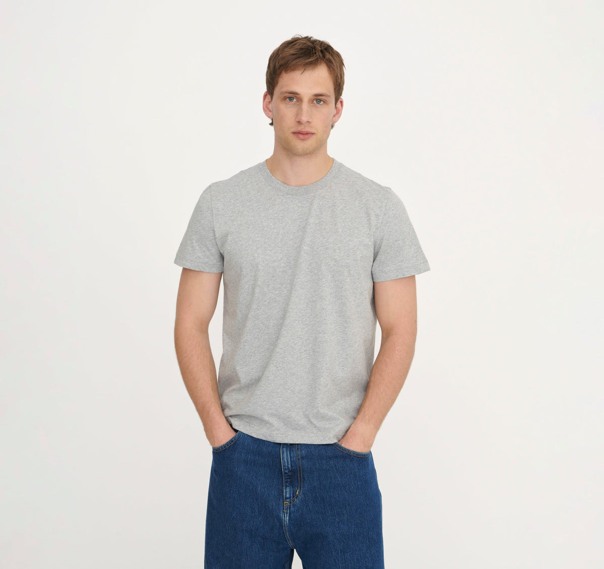 True Regular Fit Tee 9-Pack - Grey Melange – organic cotton – view 2