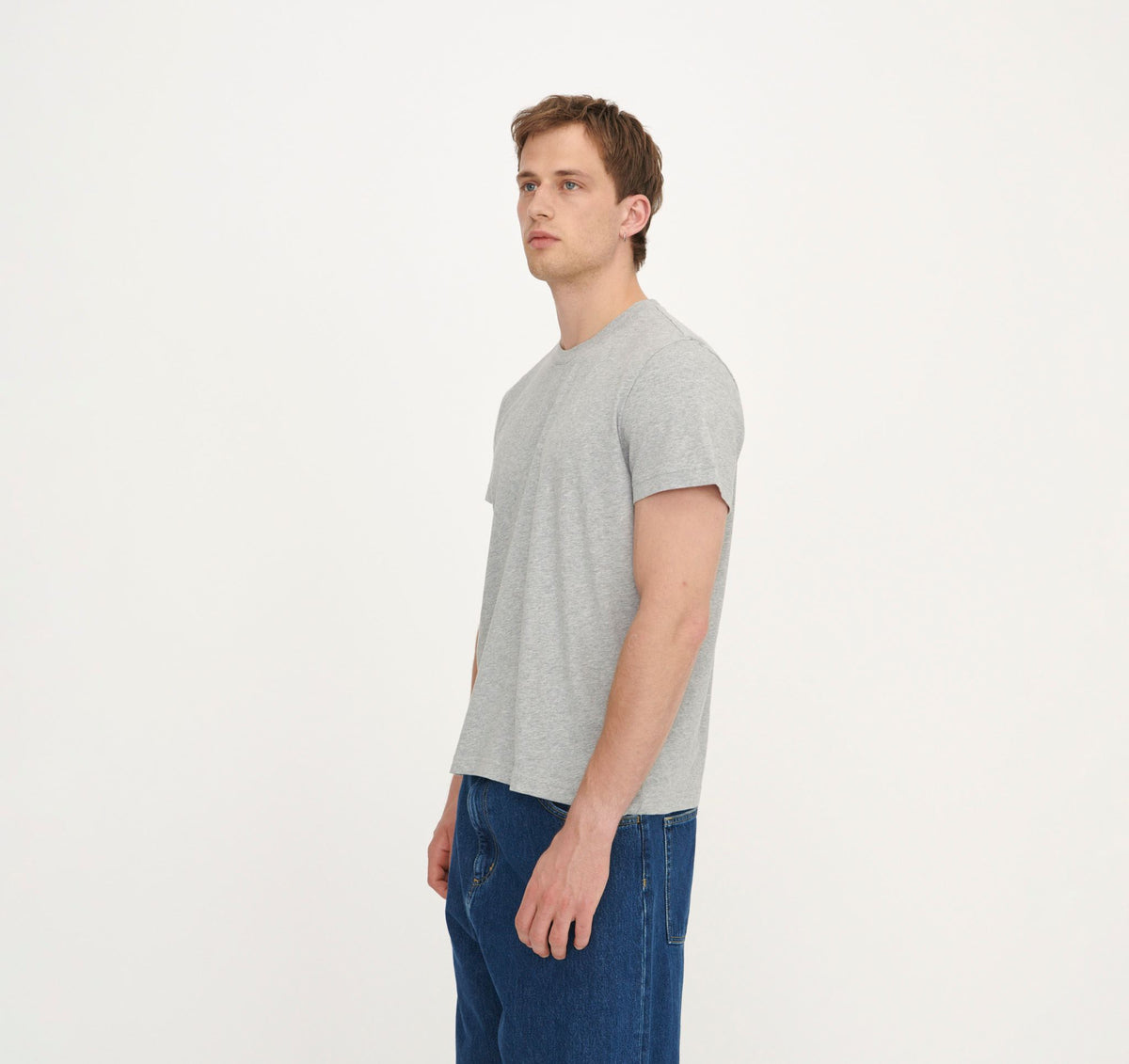 True Regular Fit Tee 6-Pack - Grey Melange – organic cotton – view 3