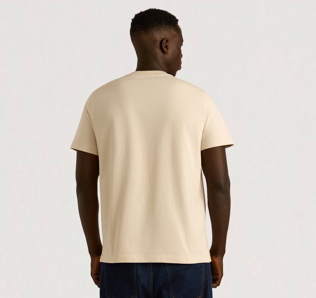 True Heavy Regular Fit Tee 3-Pack - Sandstone – organic cotton – view 4