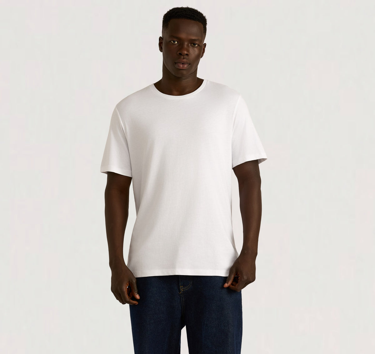 True Heavy Regular Fit Tee 6-Pack - White – organic cotton – view 3