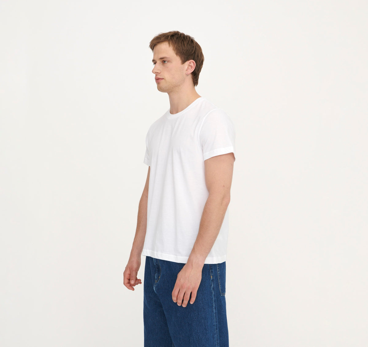True Regular Fit Tee 9-Pack - White – organic cotton – view 3