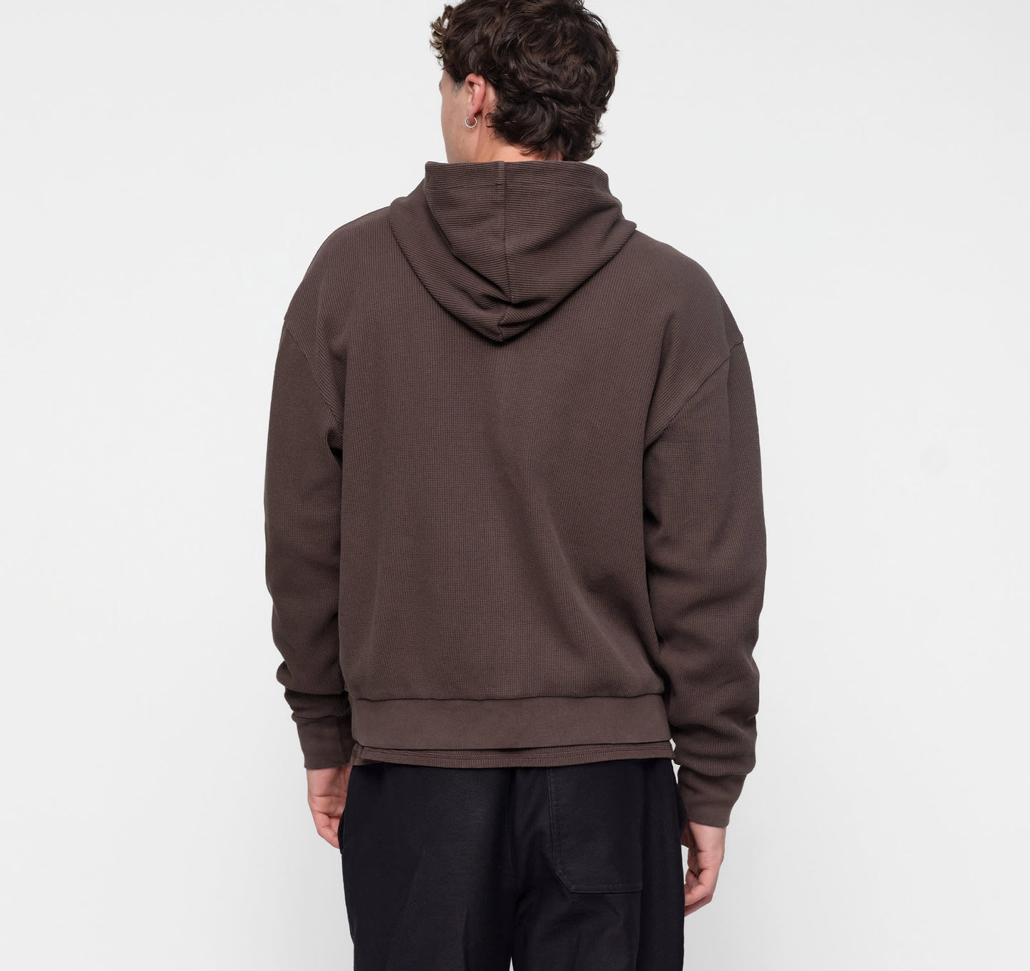 Waffle Zip Hoodie