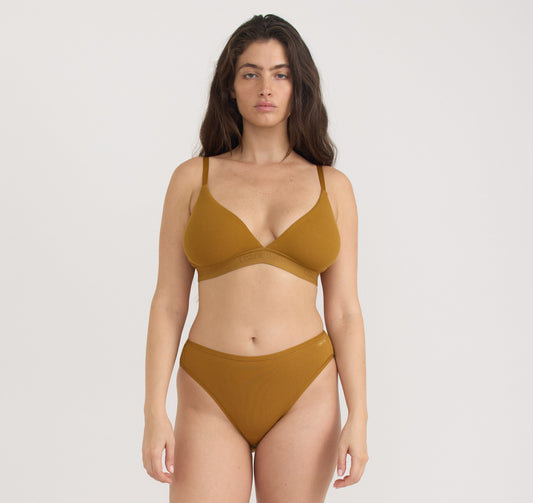 Core Rib Triangle Bralette